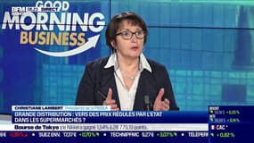 Christine Lambert (Présidente de la FNSEA): "Michel-Édouard Leclerc est cynique. Il demande à l'État de fixer des prix miniums alors qu'il sait très bien que ce n'est pas possible. Nous ne sommes pas à l'ère du Gosplan comme en URSS"