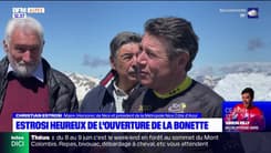 Christian Estrosi, maire de Nice, heureux de l'ouverture du col de la Bonette