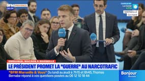Emmanuel Macron à Marseille. Le président promet la " Guerre " au narcotrafic