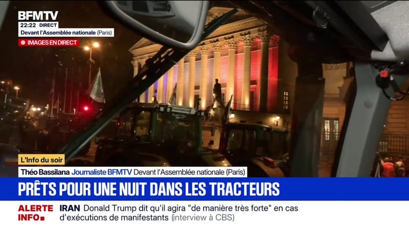 Colère agricole: les agriculteurs ont prévu de passer la nuit devant l'Assemblée nationale