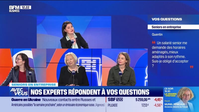 Salarié senior : horaires aménagés