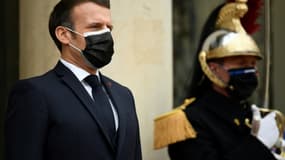 Emmanuel Macron à l'Elysée le 7 décembre 2020