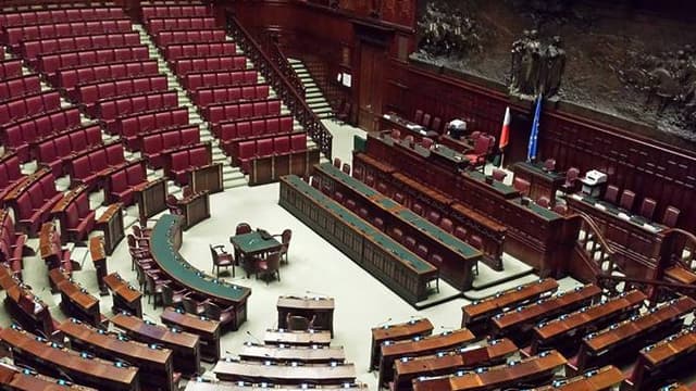 L'hémicycle de la Chambre des députés italiens.