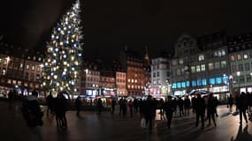 Le sapin de Noël final de l'édition 2017, le 27 novembre 2017 à Strasbourg. 