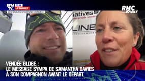 Vendée Globe : Le message sympa de Samantha Davies à son compagnon juste avant le départ
