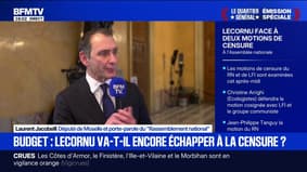 Motion de censure: "Nous n'allons pas nous soumettre à un budget qui dessine la fin de notre économie", martèle Laurent Jacobelli, porte-parole du RN