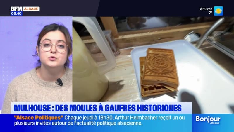 Mulhouse fait revivre sa traditionnelle gaufre sur le marché de Noël