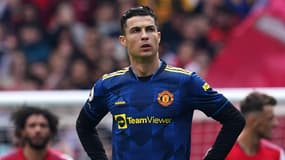 Cristiano Ronaldo avec Manchester United en Premier League, le 23 avril 2022
