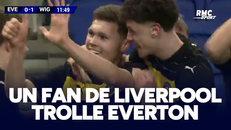 Le troll d'un fan de Liverpool... dans le nouveau stade d'Everton