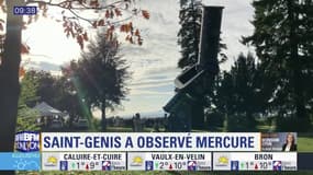 L'observatoire de Saint-Genis-Laval a sorti ses télescopes lundi pour observer le passage de Mercure devant le soleil