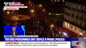 105.000 personnes à la marche contre l'antisémitisme: "Les Français sont mieux que leur classe politique", affirme Robert Ménard