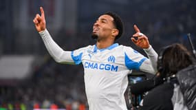 Ethan Nwaneri avec l'OM le 24 janvier 2026