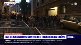 Émeutes à Marseille: aucune sanction prononcée contre les policiers en grève