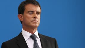 Manuel Valls lors d'une conférence de presse le 29 août à Paris.