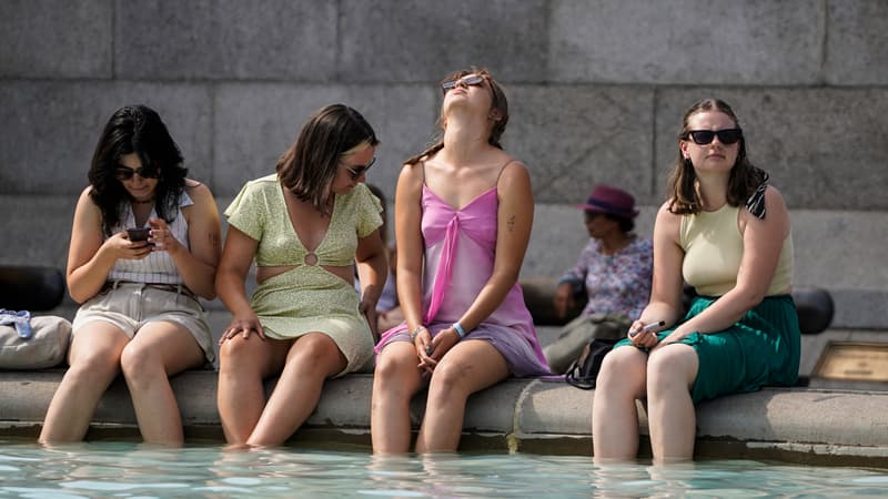 Canicule à Londres (illustration)