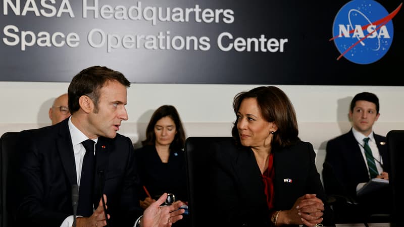 Spatial: Emmanuel Macron et Kamala Harris promettent de renforcer la coopération franco-américaine
