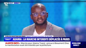 Marche pour Adama Traoré: "L'appel à manifester qui a été fait par Assa Traoré est pour une marche pacifiste", assure Carlos Martens Bilongo (LFI)