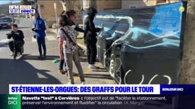 Saint-Étienne-les-Orgues: des graffs pour Le Tour de Provence 2022