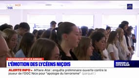 L'émotion des lycéens niçois 