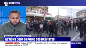 Story 1 : Actions coup de poing des grévistes dans la gare de Lyon - 23/12