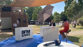 Le plateau de BFM Business aux rencontres économiques d'Aix-en-Provence