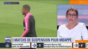 Pari'Sport : 3 matchs de suspension pour Mbappé