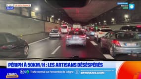 Périphérique parisien à 50km/h: les artisans desespérés