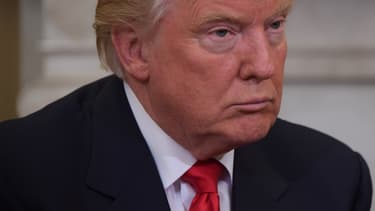 Donald Trump dans le bureau ovale, le 10 novembre 2016.