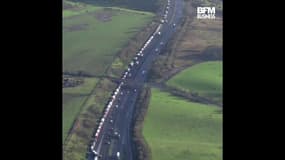  Brexit: d'immenses embouteillages de camions de marchandises aux portes du Royaume-Uni 