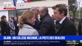 Collège incendié à Dijon: Laurent Nuñez, ministre de l'Intérieur, et Édouard Geffray, ministre de l'Éducation nationale, sont arrivés sur place