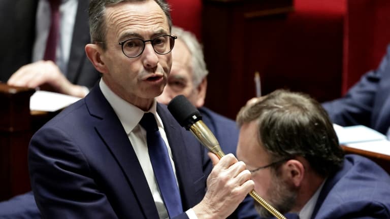 Le ministre de l'Intérieur Bruno Retailleau, à l'Assemblée nationale le 5 mars 2025