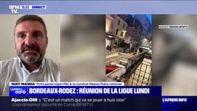 Violences dans le football: "Toutes les semaines, on voit que ça devient difficile entre les supporters", regrette le syndicaliste policier Rudy Mana (Alliance)