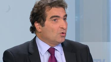 Christian Jacob sur le plateau de BFMTV, le 16 mars 2015.