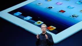 Tim Cook, le patron d'Apple, lors de la présentation de l'iPad Mini