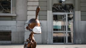 Titeuf avec un masque, pour se protéger du coronavirus