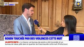 Rouen: Nicolas Mayer-Rossignol réagit aux violences survenues sur sa métropole