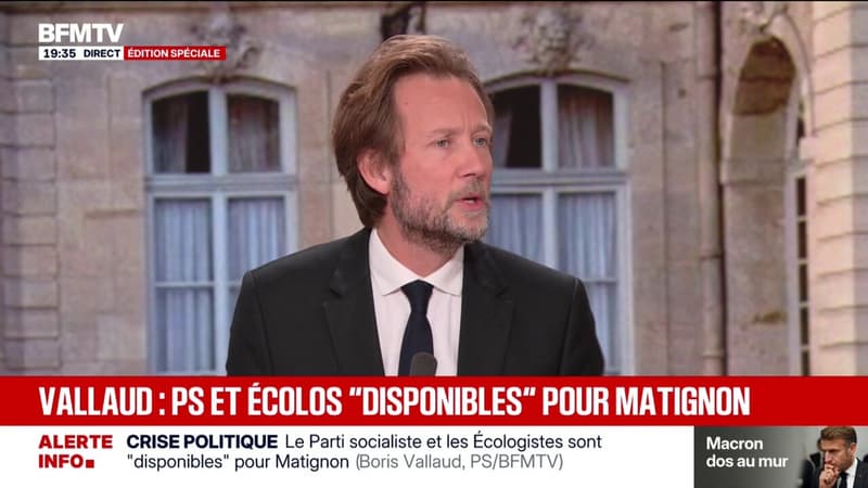 Crise politique après la démission de Sébastien Lecornu: pour Boris Vallaud, président du groupe socialiste à l'Assemblée nationale, 