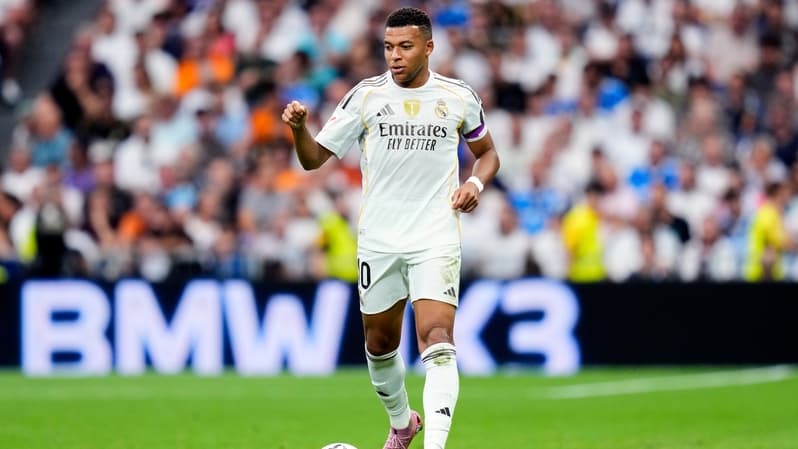 Kylian Mbappé avec le Real Madrid le 20 septembre 2025