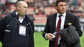 Le président toulousain Didier Lacroix (à droite) et  Jean-François Jeanne d'Infront