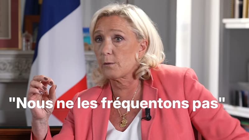 Individus proches de groupuscules d'ultradroite: "Je les ai virées", affirme Marine Le Pen