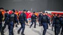 Des policiers à l'Allianz Riviera le 08/09/2022