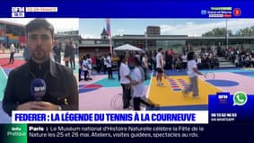Des nouveaux cours de tennis inaugurés à la Courneuve en présence de Roger Federer