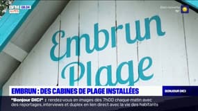 Embrun: six cabines de plage installées par la municipalité