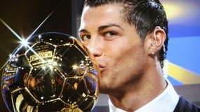 Cristiano Ronaldo, lorsqu'il a remporté son premier Ballon d'or, en 2008.