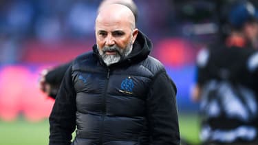 Jorge Sampaoli avec l'OM pendant la saison 2021-2022