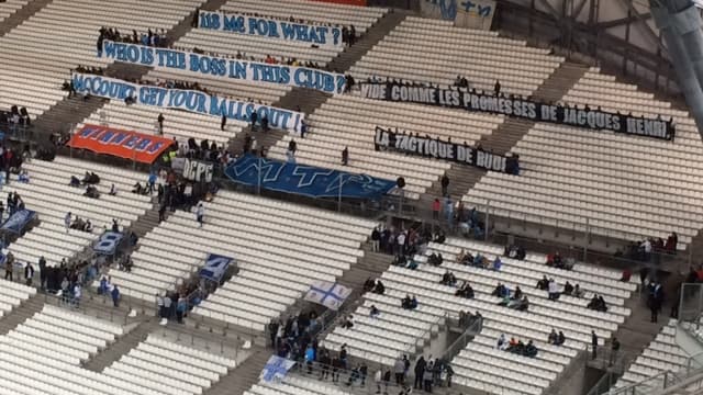 Les banderoles du Vélodrome