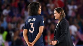 Wendie Renard et Corinne Diacre, en juin 2019.