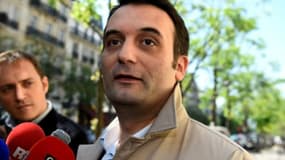 Florian Philippot, vice-président du FN, à Paris le 9 mai 2017