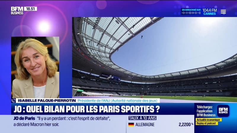 Isabelle Falque-Pierrotin (Autorité nationale des jeux) : JO, quel bilan pour les paris sportifs ? - 12/08