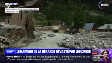 Crues en Isère: le hameau de La Bérarde méconnaissable 